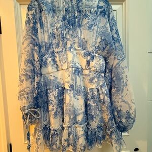 ASOS Blue Toile Romper